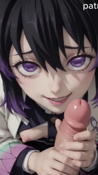 Animated Shinobu Kocho Demon Slayer Short