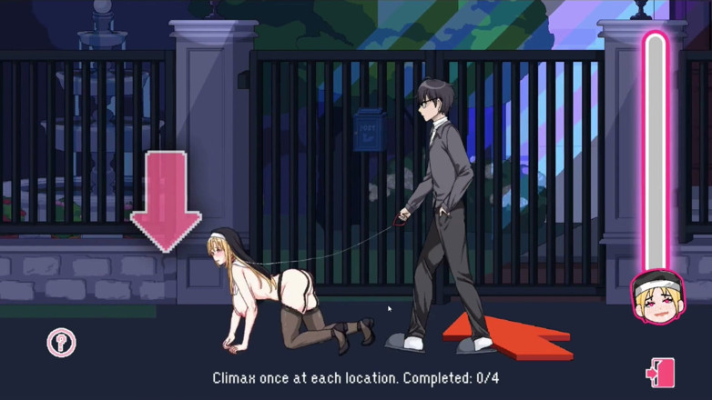 NSFWOtaku: Hentai hra - Church Hentai Sexuální scény 3 (Rika The Lewd Nun Hrdinky) -...