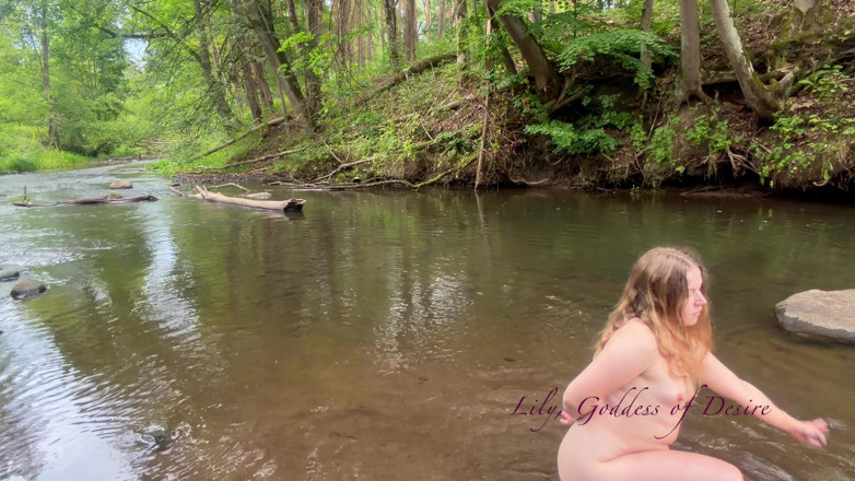 Lily, Goddess of Desire: Sexy Moves in a Torn Dress in the Forest and...