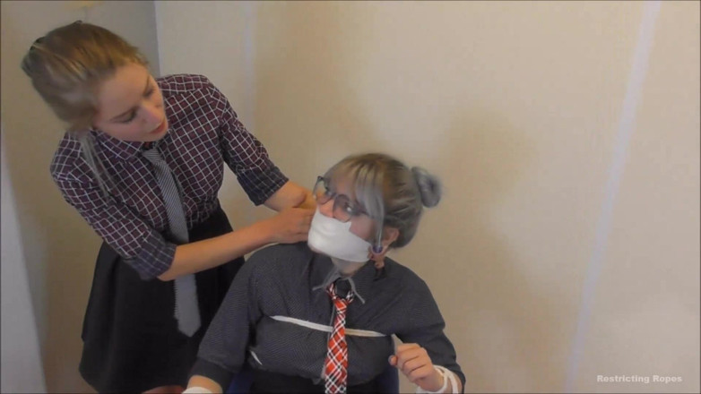 Restricting Ropes: Luna Grey &amp; Violet Haze - corporate bitches payback hD