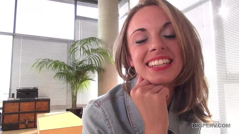 BigPerv: Snatch stuffing Natalie Sins fingers her tight teen pussy