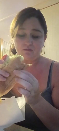Goddess Eating Pizza