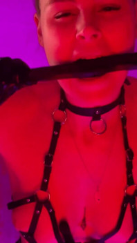 Latex Dominatrix - Strap-on, Whip & Absolute Obedience Tease