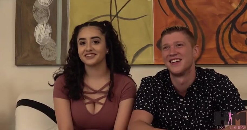 Hussie Auditions: Sofia and Oliver having sex for the first time ever...