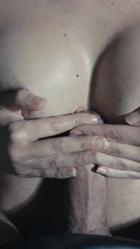 He Fucks My Tits Until I Cum, Then He Gets Down and Licks My Pussy to Orgasm