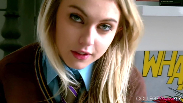 College Uniform: Love on the Sofa Featuring Chloe Toy