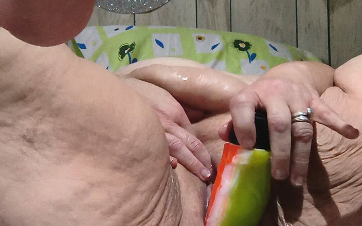 HerculesnVENUS: Shes Cumming 10 Times in a Row with That Orange Dildo