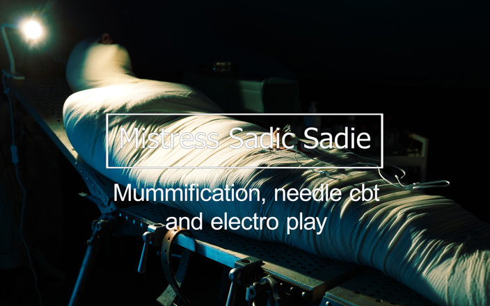 Sadic Sadie: Diversão médica, mumificação, agulha cbt e eletro
