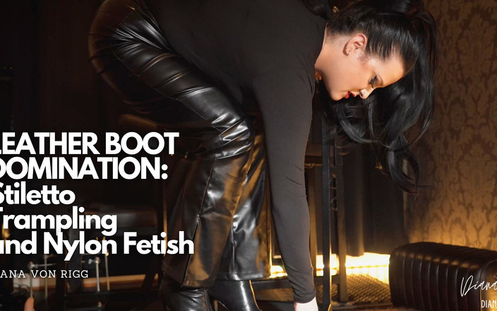 Diana Von Rigg: Dominance v kožených botách: jehlové šlapání a nylonový fetiš