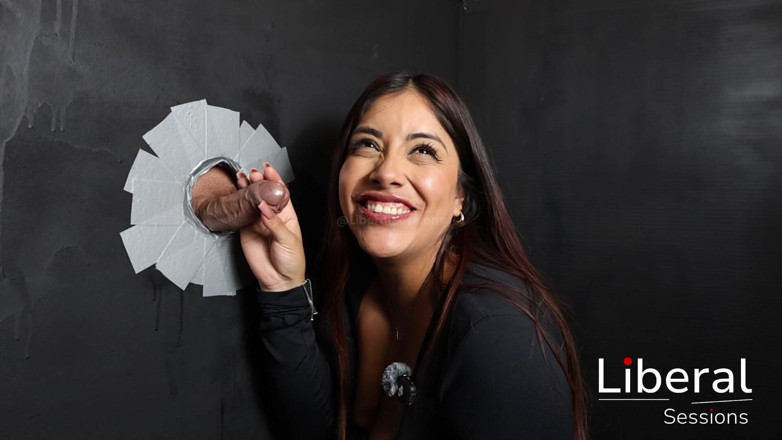 Liberal Sessions: Tattooed Girl with Big Tits Gets Fucked in Glory Hole