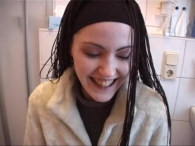 Lucky Cooch: Interview with the cute teen in the bathroom