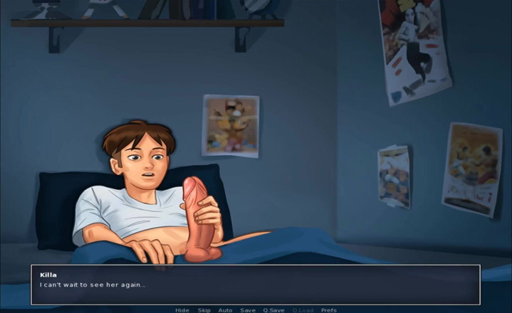 Hentai World: Summertime Saga masturbation night