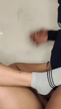 Boyfriend Fingering Inside Her Pink Panty