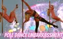 Michellexm: Danza de pole desnuda avergonzada