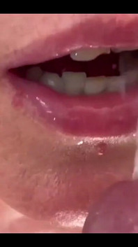 I give him Blow Job when He look my Porn Video and Cum on my Face and in Mouth  
