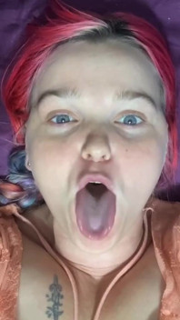 Long Tongue Swirling, Licking, Sucking at You