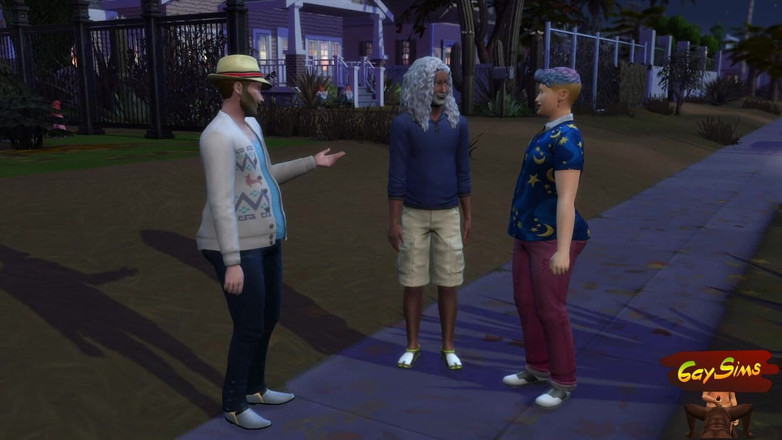 Dirty gay Sims: 첫 번째 의붓아들, 하지만 지금은 계집애 소녀