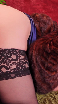 Lesbian Strap-on, Wearing Fur Coats. Screaming Submissive MILF with Big Ass Orgasm Moaning (arya Grander and Kisica)