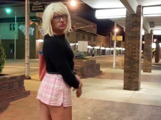 Cindie Love: Amazing hot slut sissy short skirt panties
