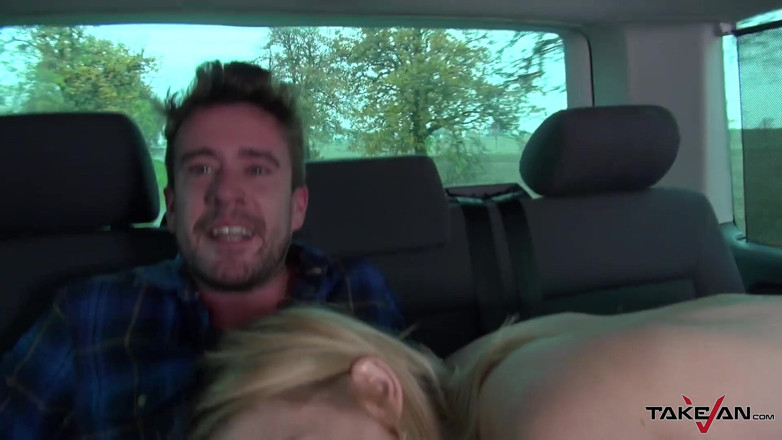 Take Van: Divorced russian super naughty slut show dude in van sexual...