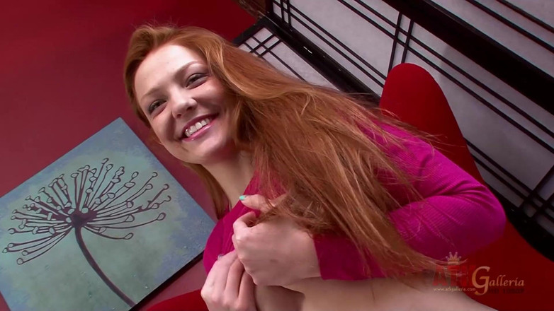 ATKIngdom Fans: Cute redhead Farrah Flower spreads pussy lips