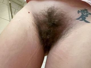 Cute Blonde 666: Pissing compilation hairy pussy