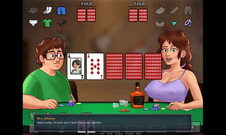 Dirty GamesXxX: Summertime saga: chơi poker thoát y với máy bay bà...