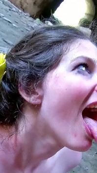 Cute teen Sabrina fucked by step brother on the beach