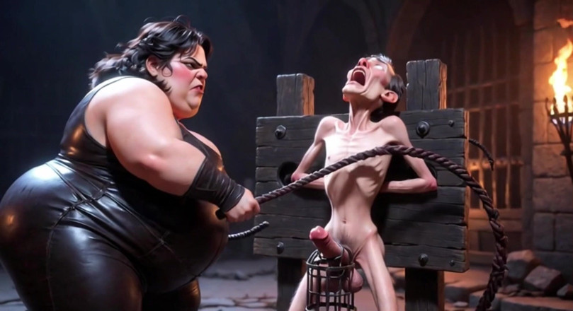 YOUR BEST FANTASY: CBT Humiliation - BBW Mistress Whipping Locked Slave Cock