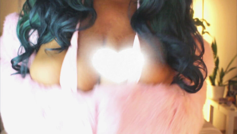 Goddess Marley: Big Tits in Pink Fur