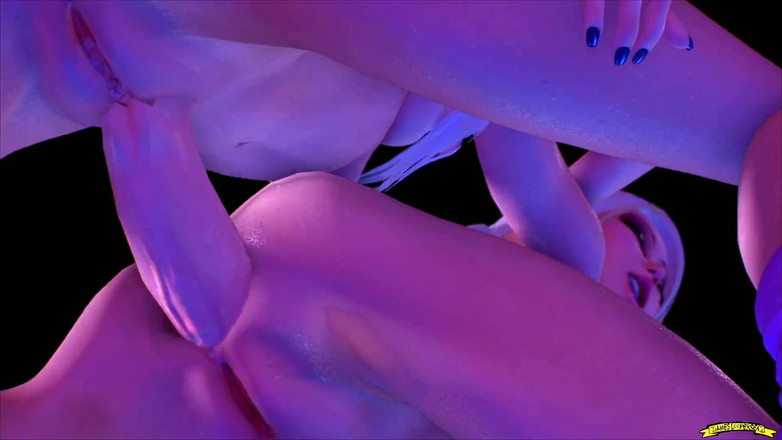 Gameslooper Sex Futanation: Blondes et sexe choquant (partie 3) remasterisé - animation futa