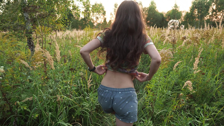 thelazycouple: Real Amateur Outdoor Ass Fuck - Anal Creampie in the Forest
