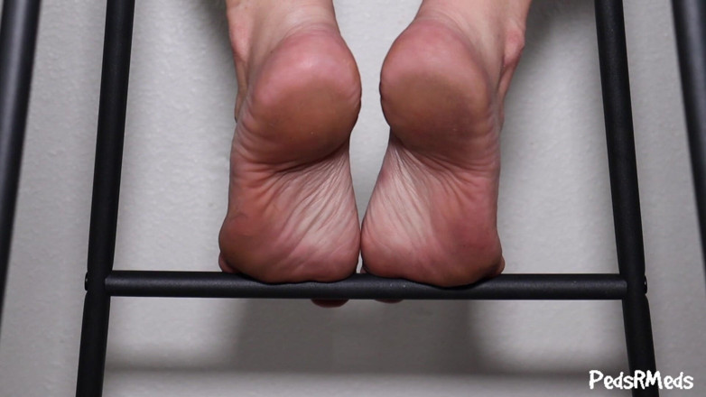 PedsRMeds: Antoinette Blue Under the Chair Foot Tease