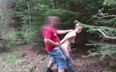 Street bitch milf: Stranger Fucked Totally Naked Lady in Public Wood Having Outdoor...
