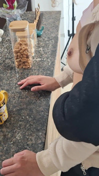 A Stepdaughter Is Surprised While Having Breakfast.