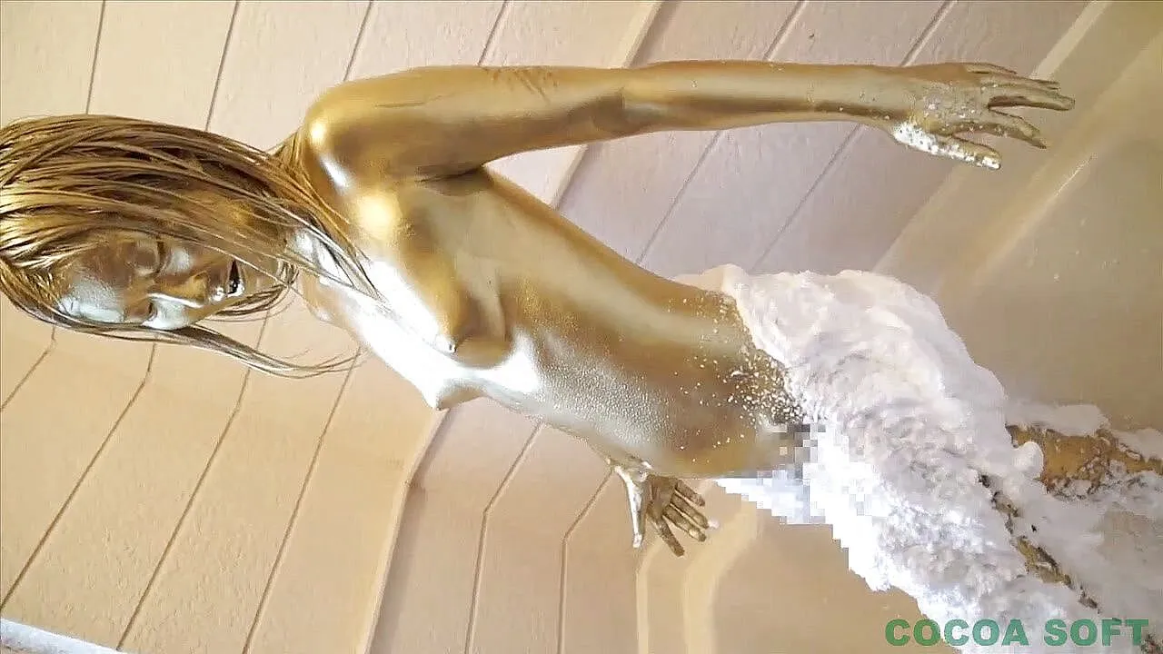 1280px x 720px - Start painting gold paint on the whole body using a brush by Cocoa Soft |  Faphouse