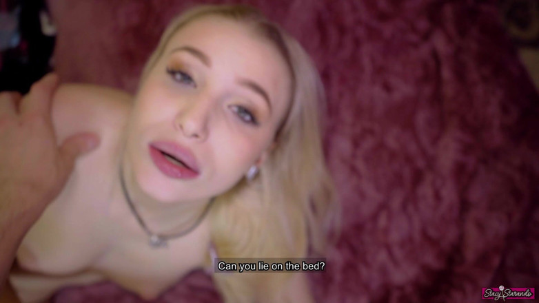 Stacy Starando: Stepbrother, please don't cum in your little stepsister's mouth! 