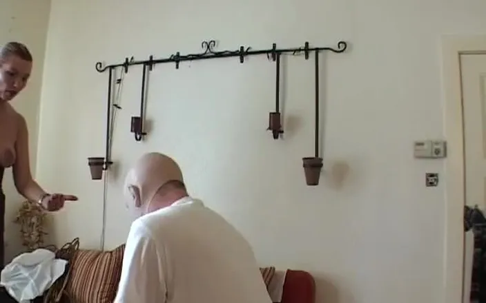 Deutsche Madchen: Busty German Domina Spanks Her Man's Ass Hard