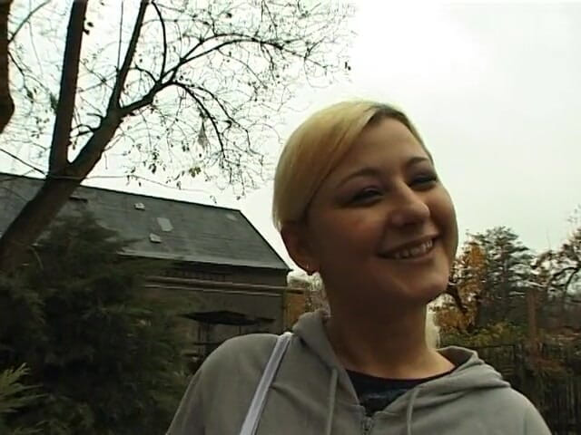 Lucky Cooch: Interviewing blonde german girl