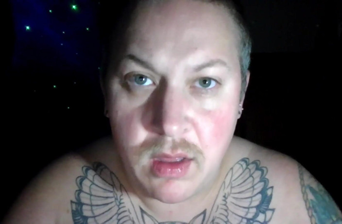 SoftBakedAfterDark: Fat Horny Trans Man - Riding and Rope