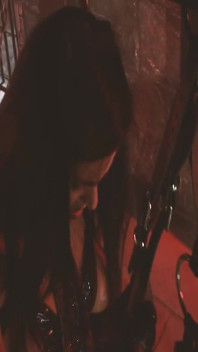 Fetish Girls Scene-1_busty Latina Brunette in Latex Fucks Her Tied-up Friend in a BDSM Cave