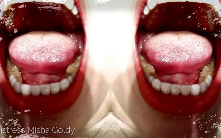 Goddess Misha Goldy: Geef me je sappen en dan jezelf