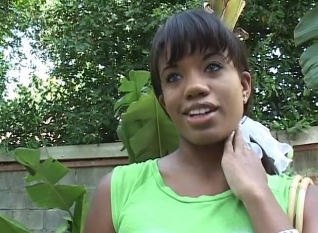 BBC Bootycasting: Cute ebony teen covered with cum