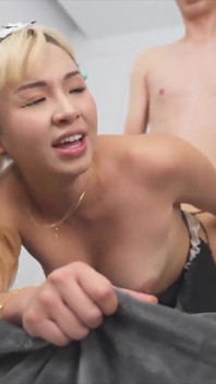 Taiwanese maid Lina fulfills nerds wildest sexual desires