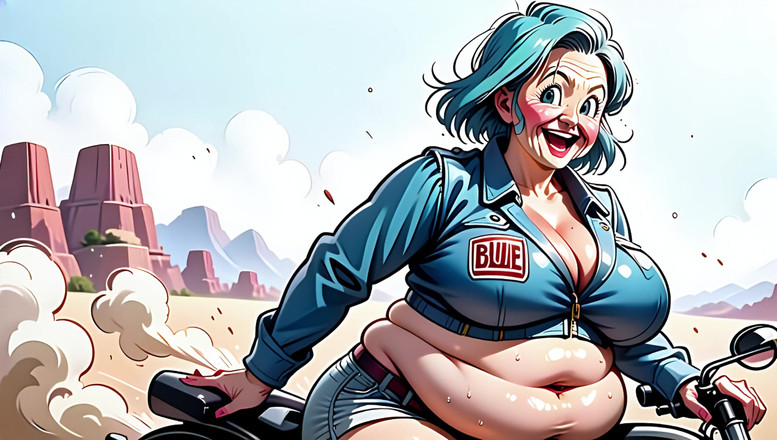 AI Porn: Bulma Fanart inspirowany bbw cyfrowy zestaw artystyczny
