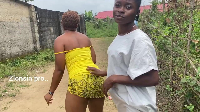 Zion: Naughty African Teen Showcasing Their Asses in Broad Daylight
