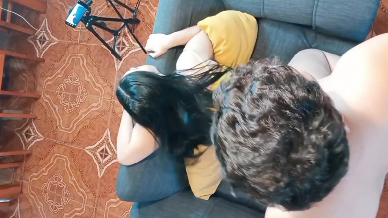 Kellyhotstepmom: Fucking Hard Doggy Style on the Couch