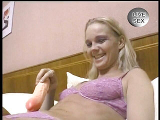 Horny Two really wet MILFs: Blonde slut gets pussy dildoed and shaved by camera guy