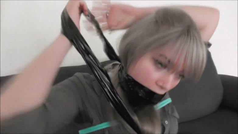 Restricting Ropes: Luna Grey - पड़ोसी को बांधा और टेप से गया