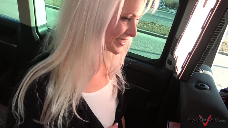 Take Van: Blonde Stepmom hardly convinced to come with horny stranger who...